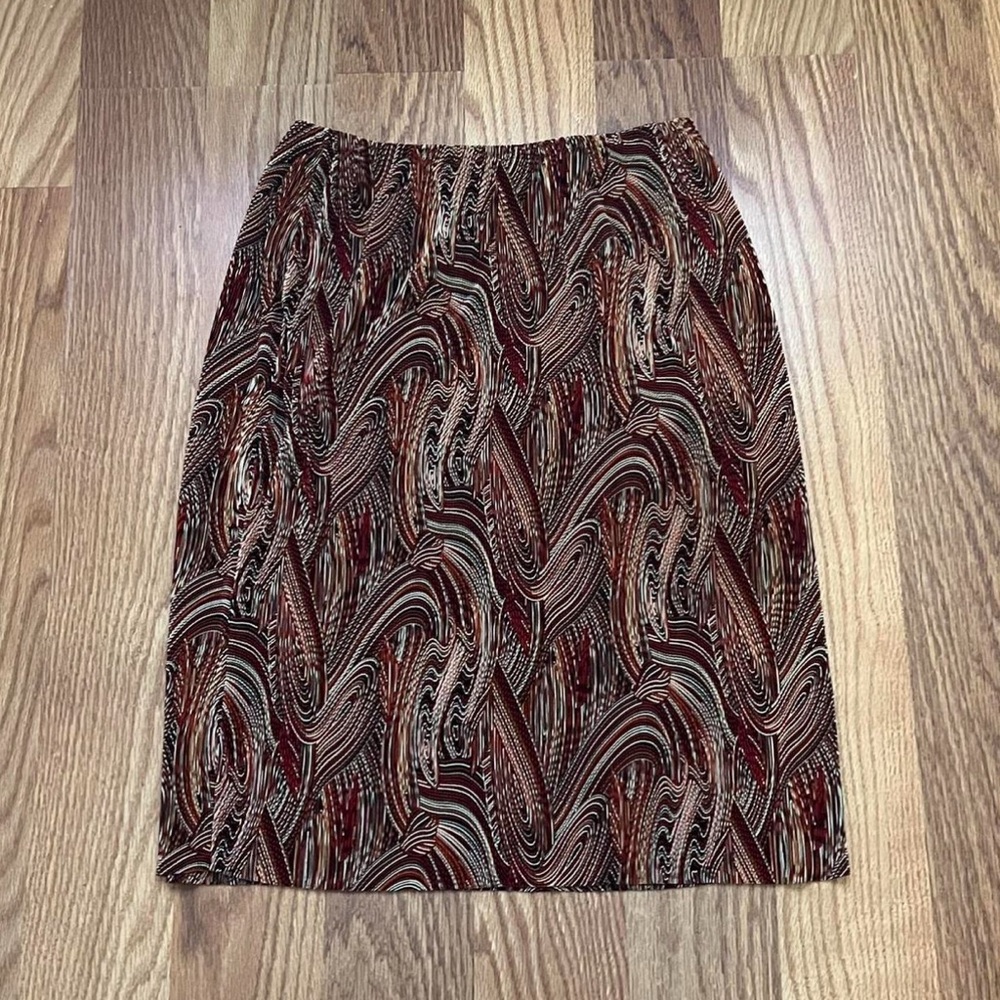 Hippie Colorful Brown Pattern Skirt